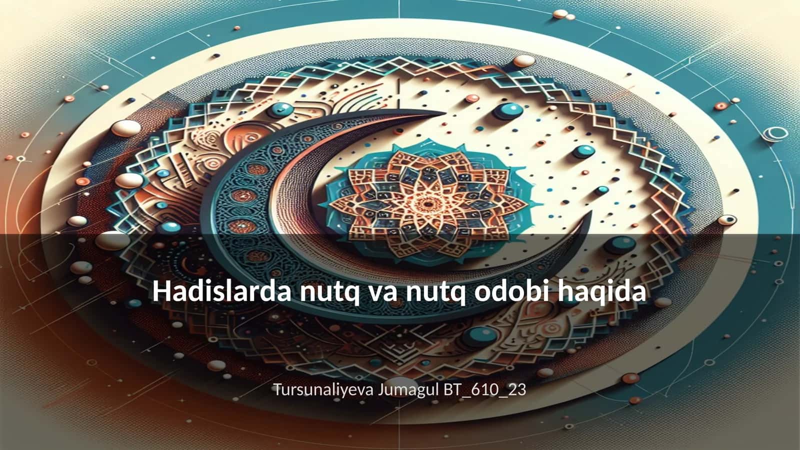 Hadislarda nutq va nutq odobi haqida 1