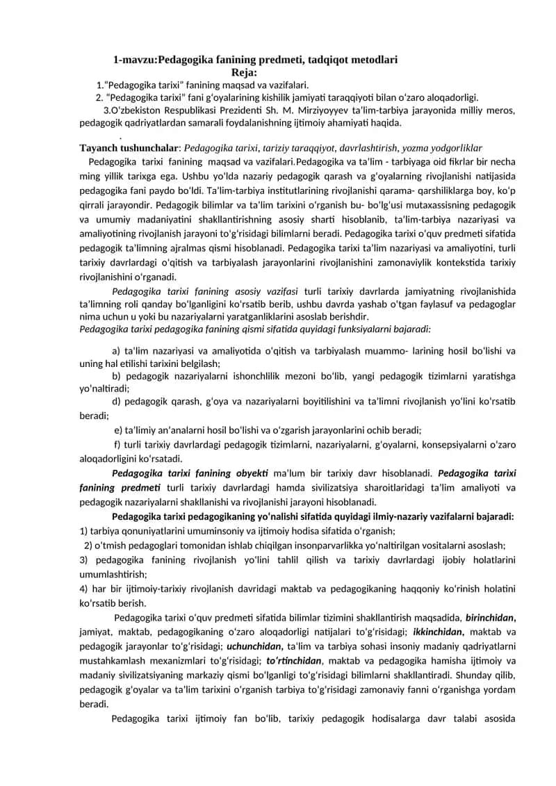 Pedagogika tarixi 1