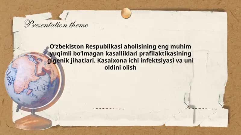 O‘zbekiston Respublikasi aholisining eng muhim yuqimli bo‘lmagan kasalliklari prafilaktikasining gigenik jihatlari 1