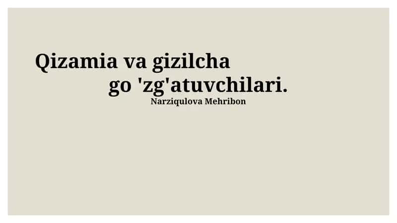 Qizamiq va qizilcha 1