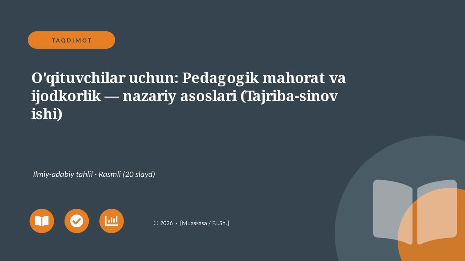 Pedagogik mahorat va ijodkorlik 1