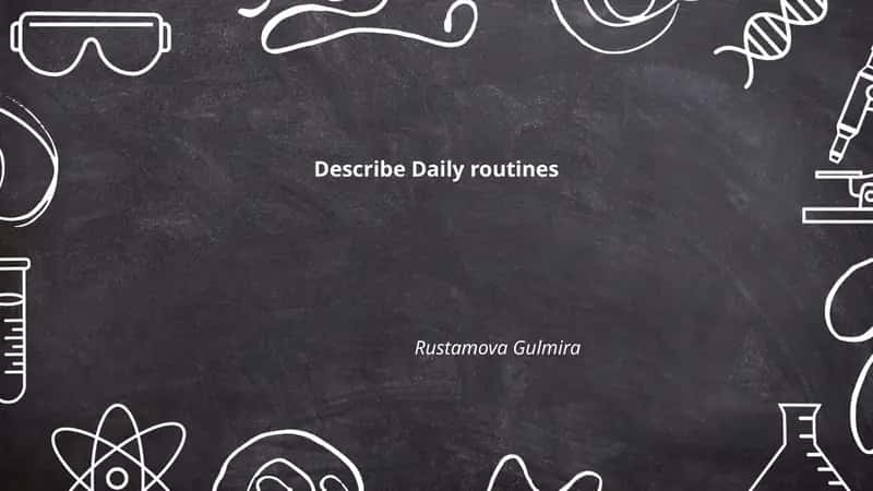 Daily routines 1