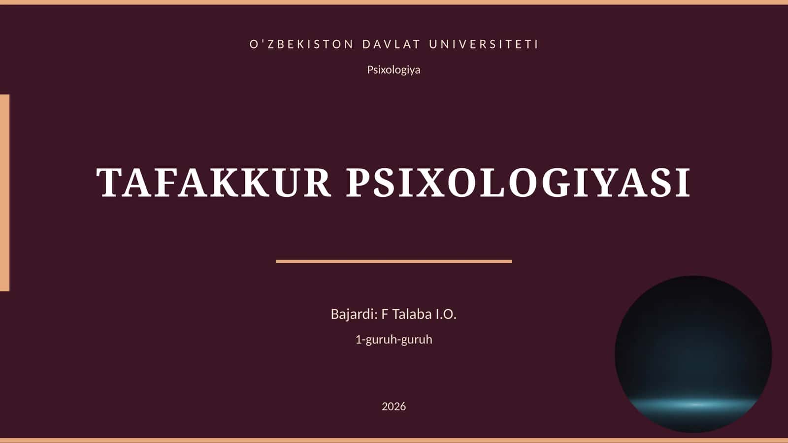 TAFAKKUR PSIXOLOGIYASI 1