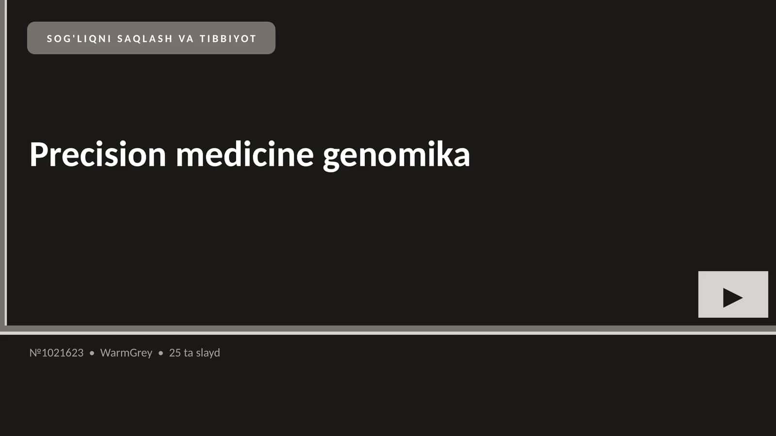 Precision medicine genomika 1
