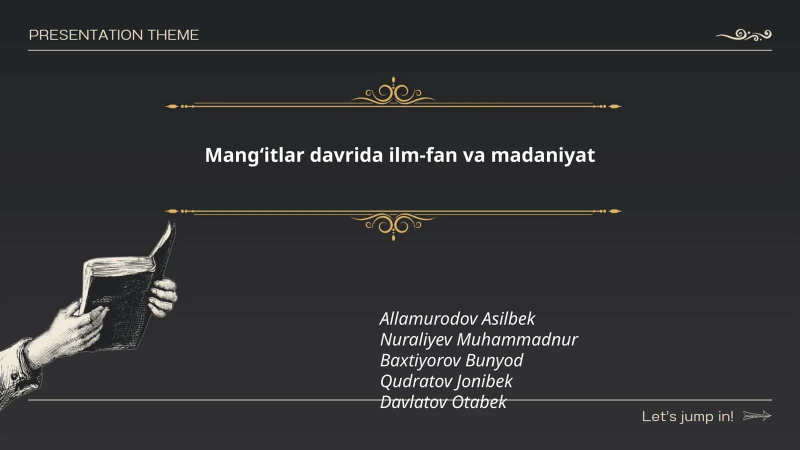 Mangʻitlar davrida ilm-fan va madaniyat 1