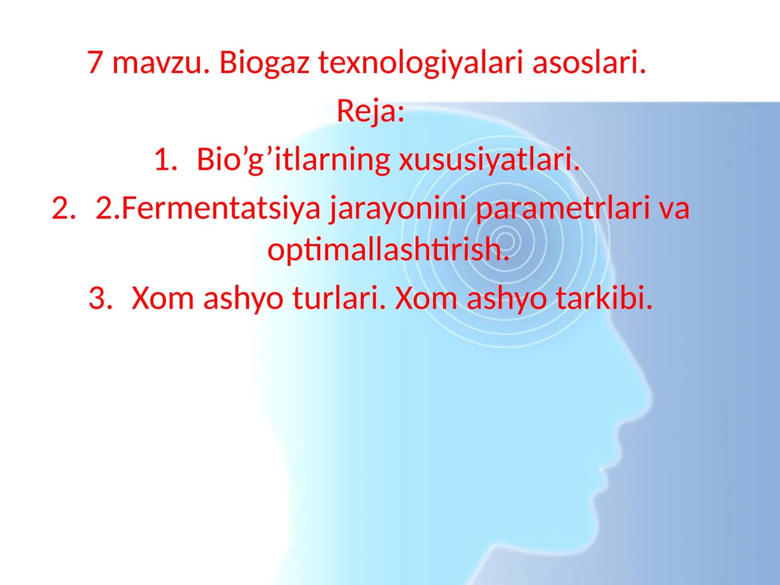 Biogaz texnologiyalari asoslari 1