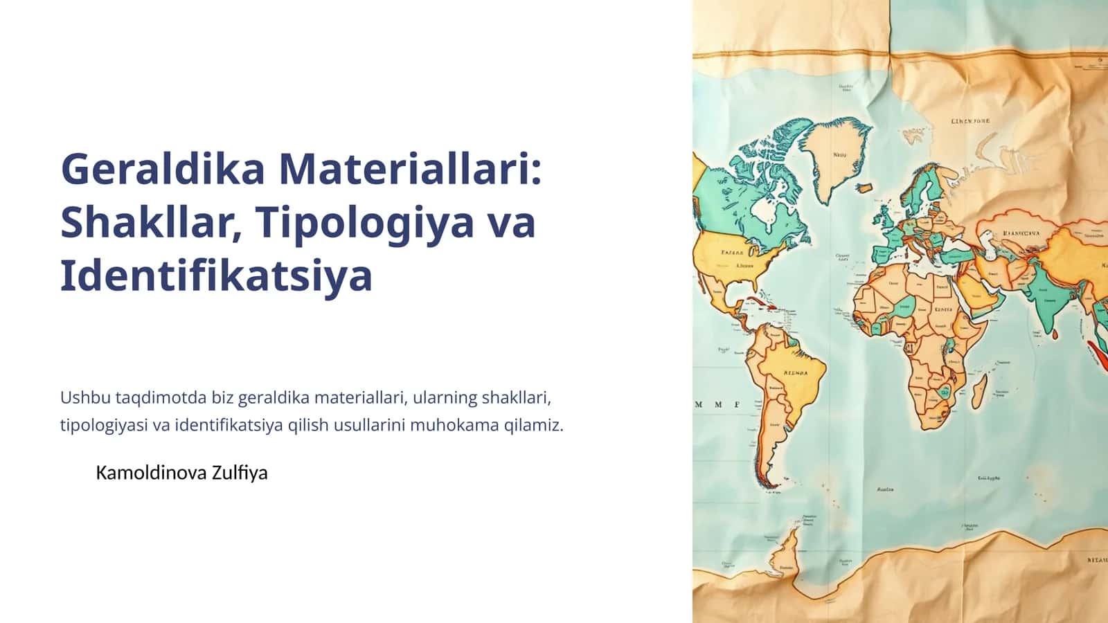 Geraldika Materiallari: Shakllar, Tipologiya va Identifikatsiya 1