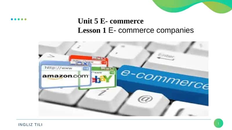 E-commerce Business Models 1