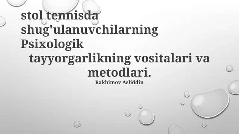 Psixologik Tayyorgarlikning Asosiy Usullari 1