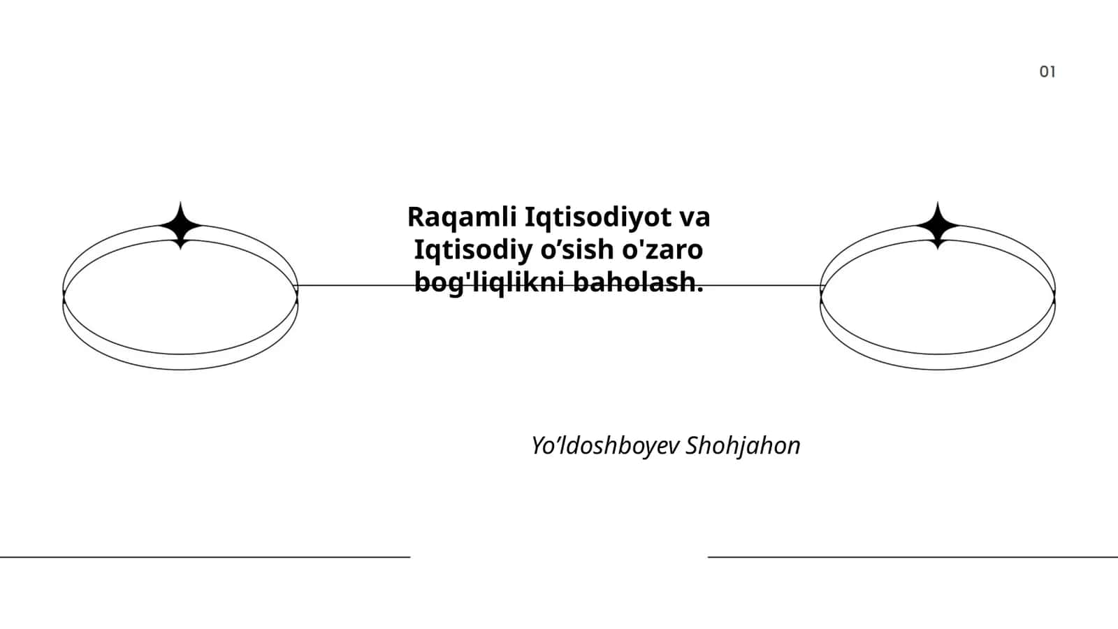 Raqamli Iqtisodiyot va Iqtisodiy o’sish o'zaro bog'liqlikni baholash 1