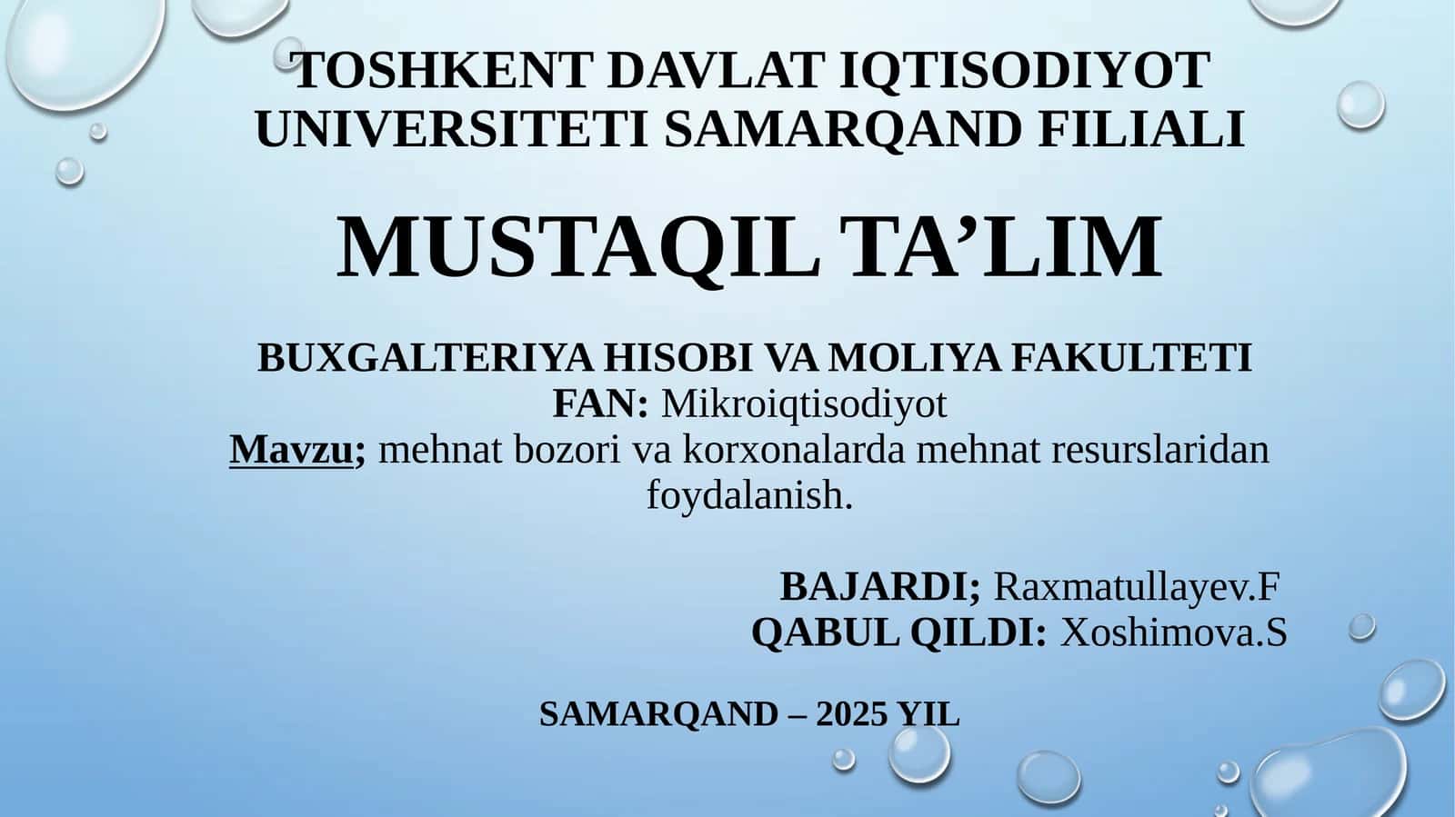Mehnat bozoriva korxonalarda mehnat resurslaridan foydalanish 1