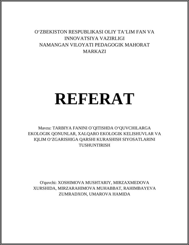 Ekologik qonunlarning ahamiyati 1