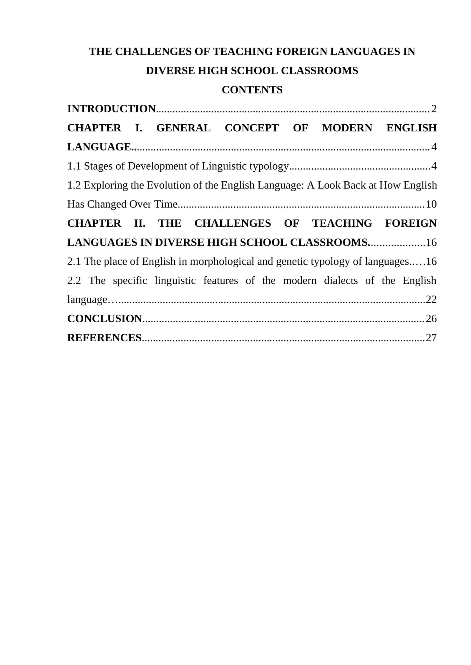 THE CHALLENGES OF TEACHING FOREIGN LANGUAGES IN DIVERSE HIGH SCHOOL CLASSROOMS 1
