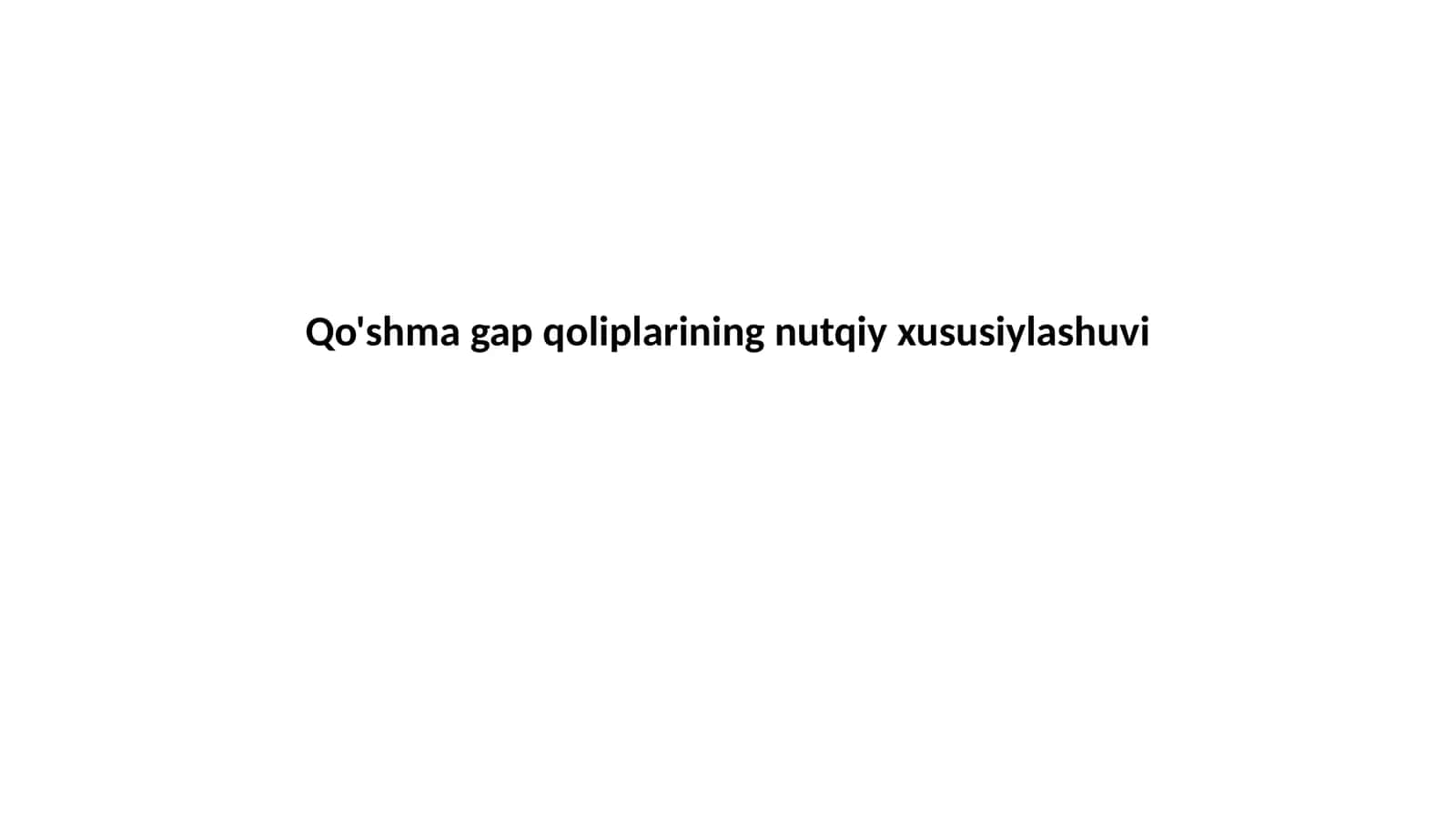 Qo'shma gap qoliplarining nutqiy xususiylashuvi 1