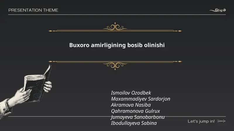 Buxoro amirligining bosib olinishi 1