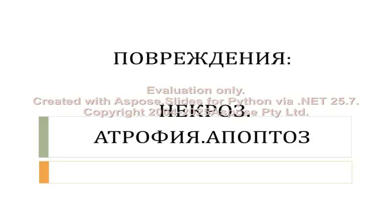 Nekroz, Atrofiya, Apoptoz 1