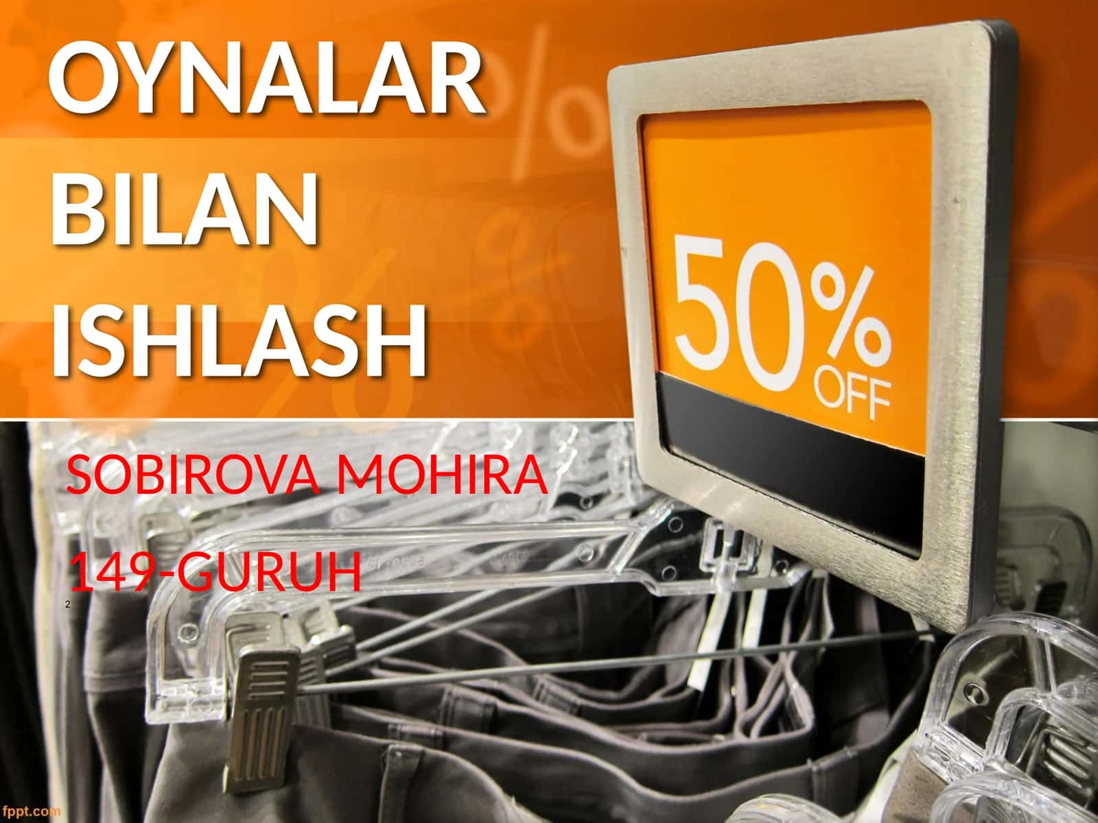 OYNALAR BILAN ISHLASH 1