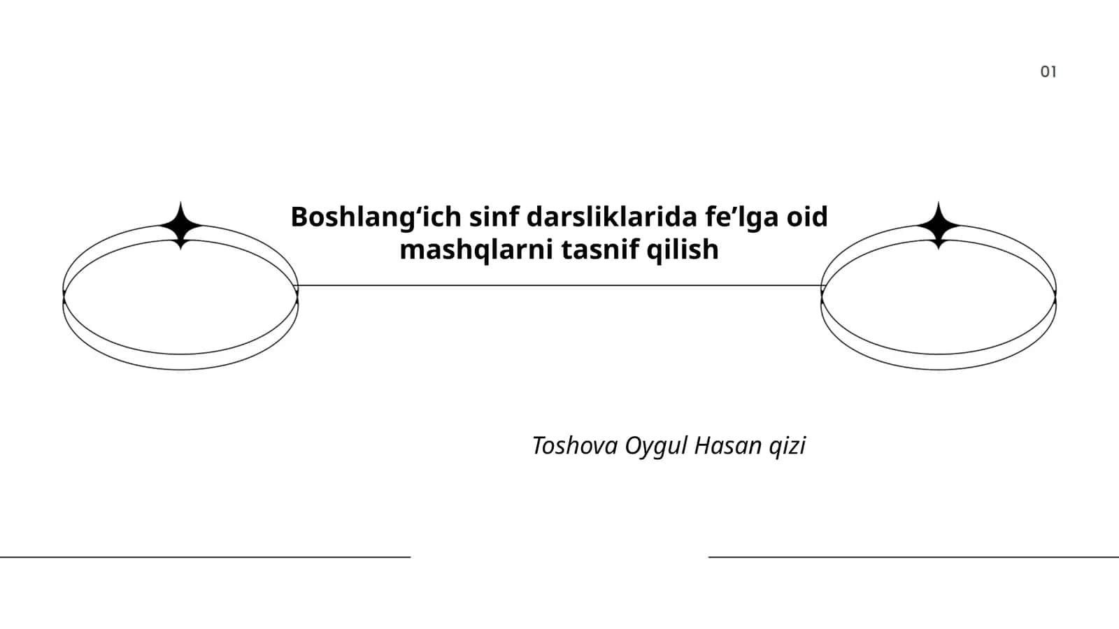 Boshlangʻich sinf darsliklarida feʼlga oid mashqlarni tasnif qilish 1
