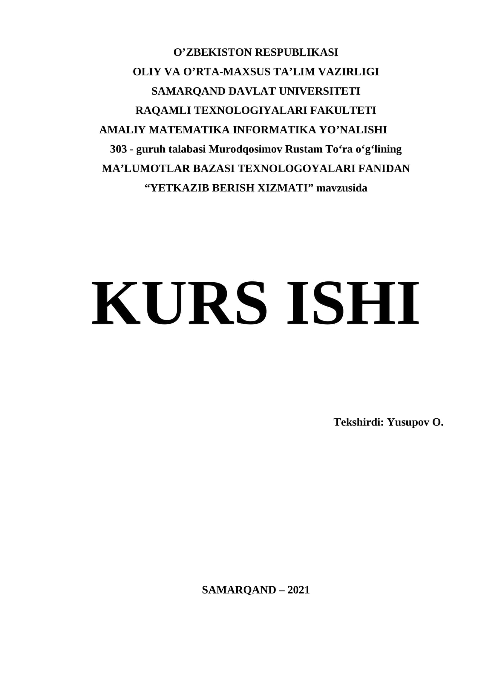 MBBT ni hozirgi kundagi ilm-fandagi o’rni 1