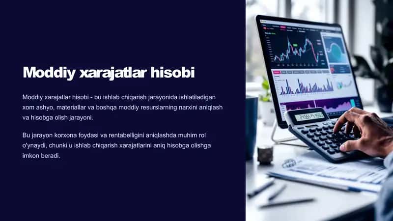 Moddiy xarajatlar hisobi 1