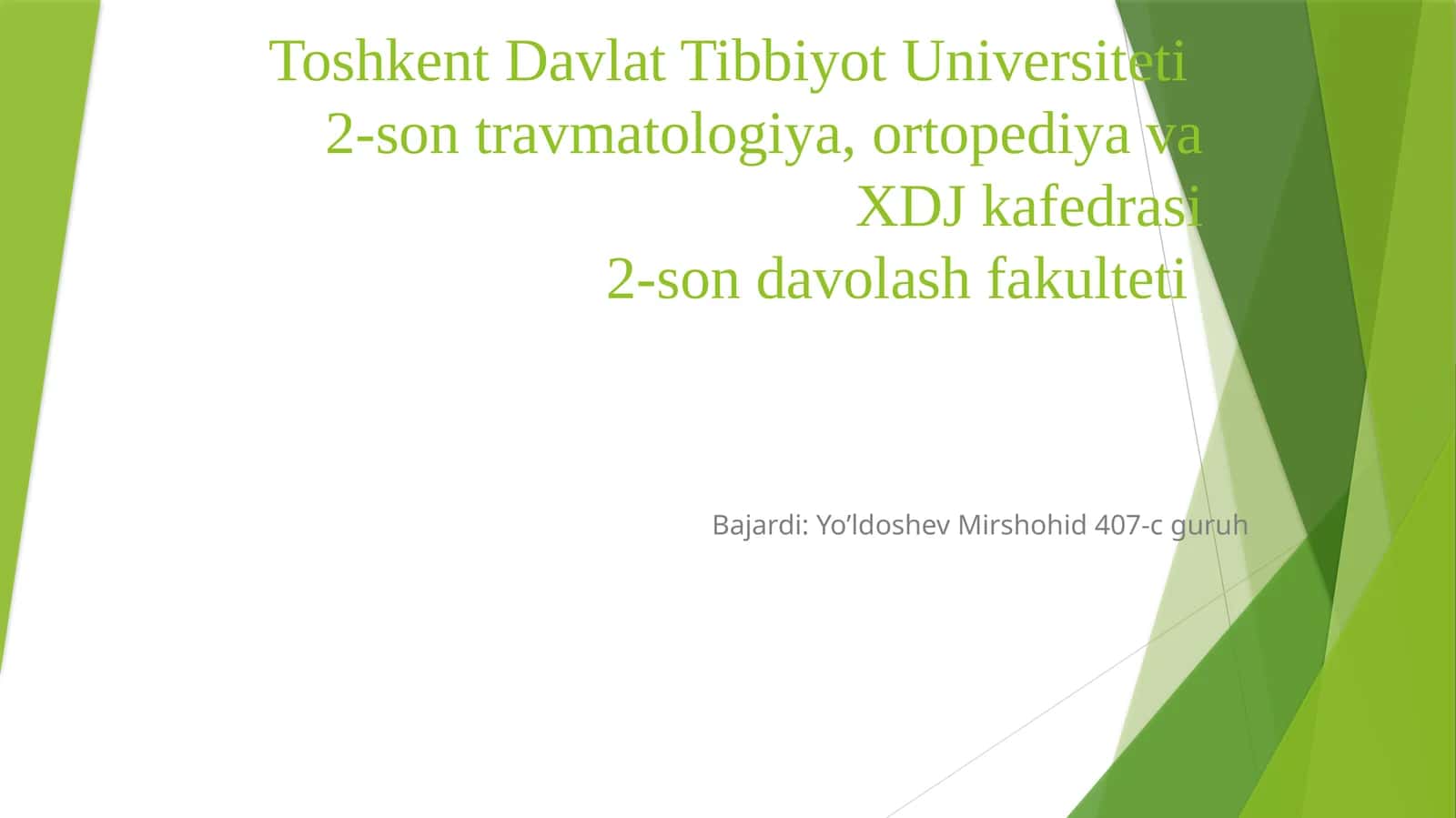 Son suyagining tug’ma chiqishlari, tug’ruq shikastlari,tug’ma bo’yin mushakli qiyshiqligi:etiologiyasi patogenezi tasnifi klinikasi diagnostikasi zamonaviy davolash usullari 1
