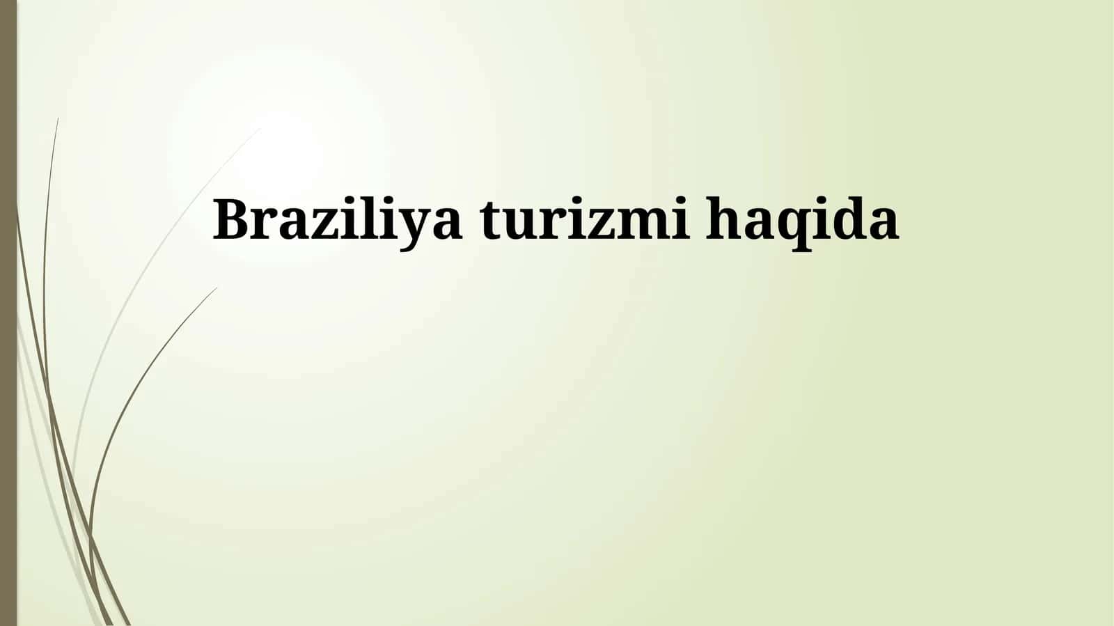 Braziliya turizmi haqida 1