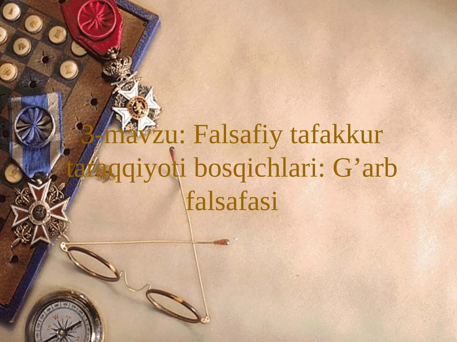 Falsafiy tafakkur taraqqiyoti bosqichlari: G’arb falsafasi 1