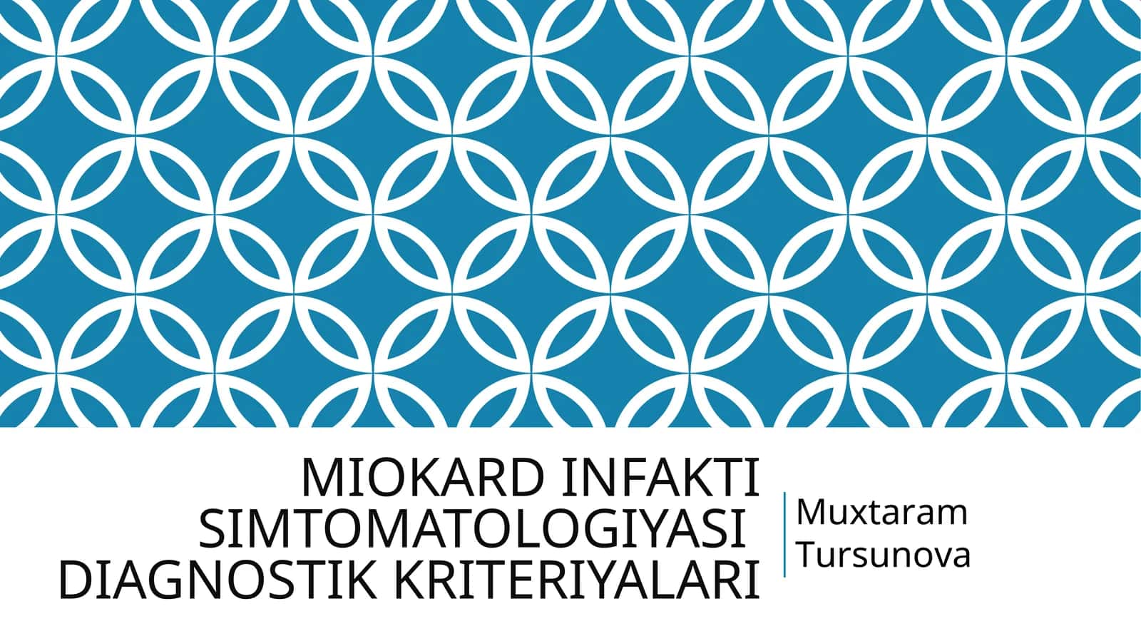 MIOKARD INFAKTI SIMTOMATOLOGIYASI DIAGNOSTIK KRITERIYALARI 1