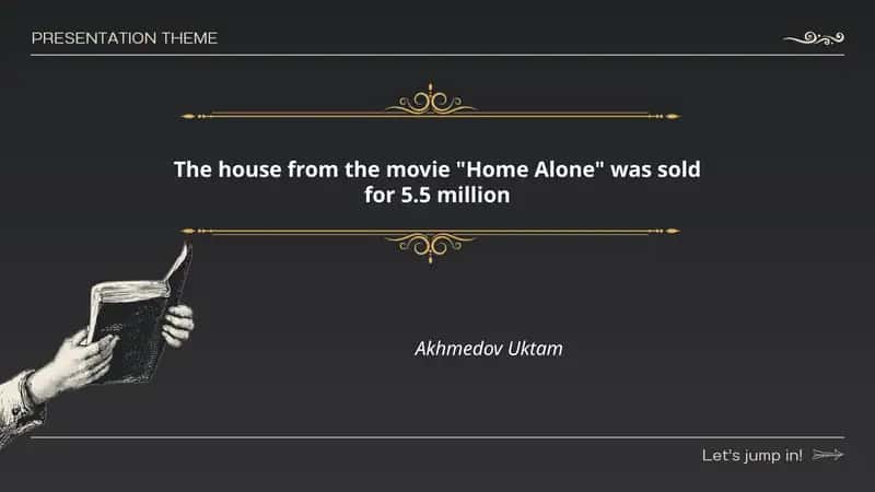 The house from the movie "Home Alone" was sold for 5.5 million 1