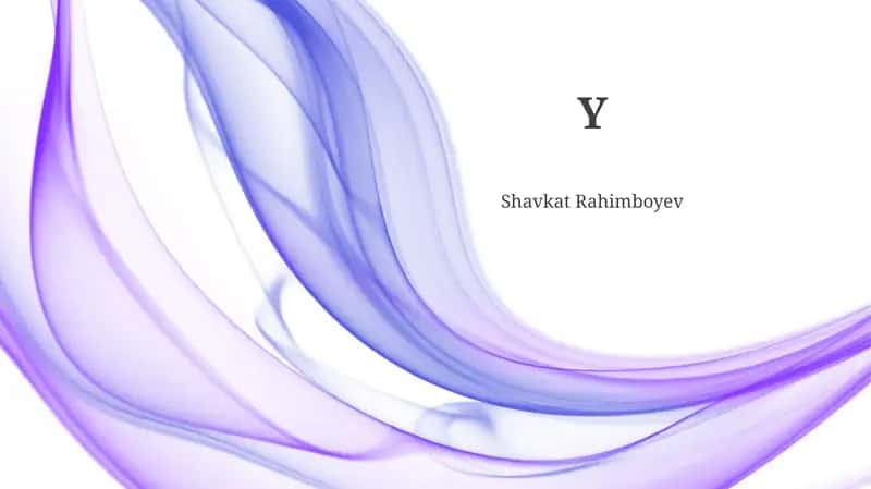 "Y" Harfi haqida malumot 1