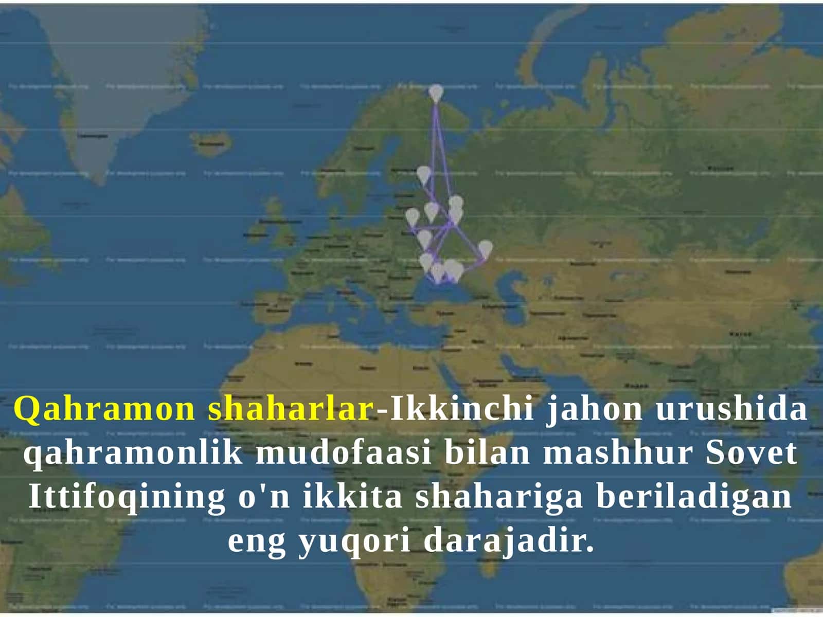 Qahramon shaharlar 1