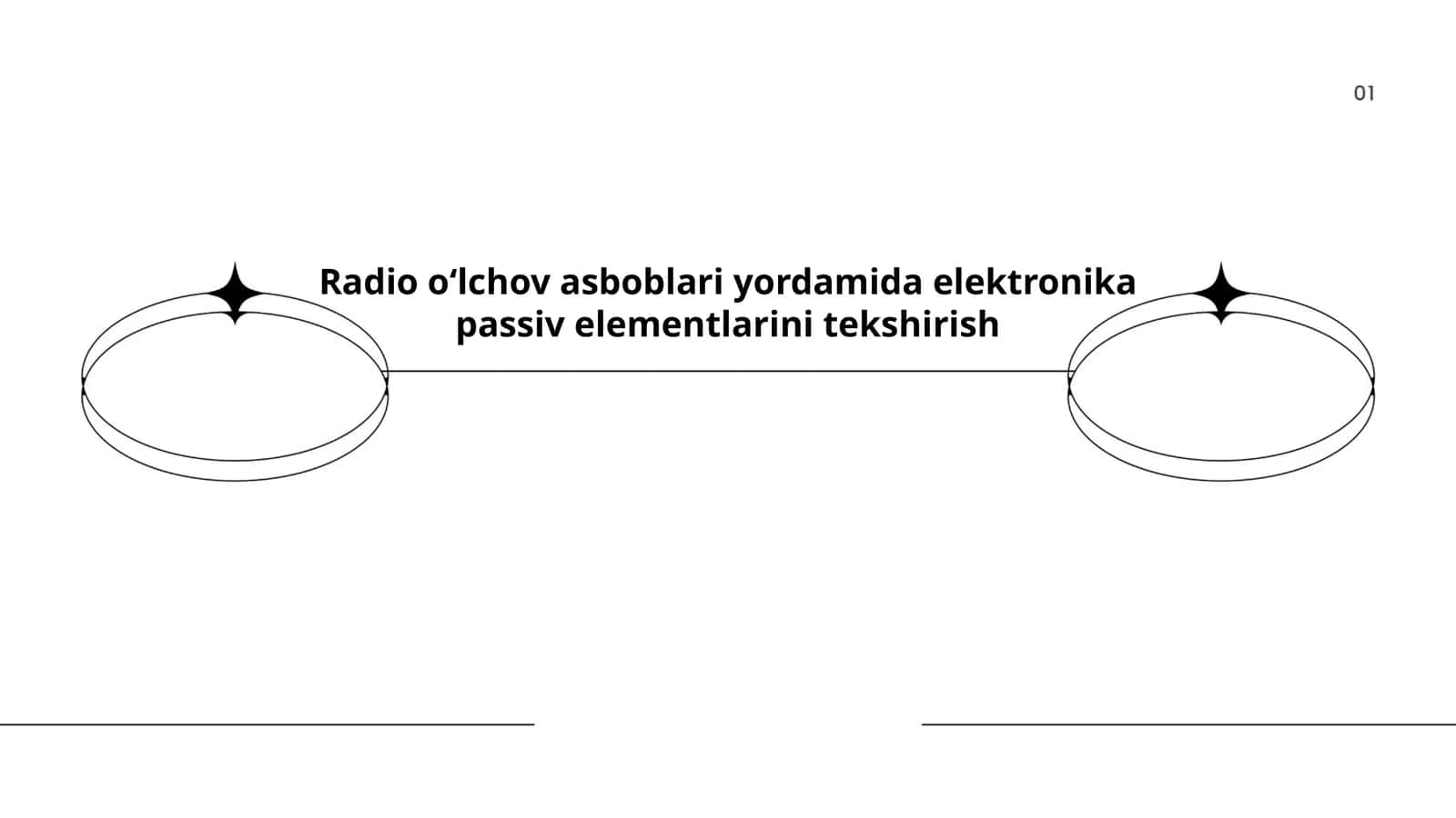 Radio oʻlchov asboblari yordamida elektronika passiv elementlarini tekshirish 1