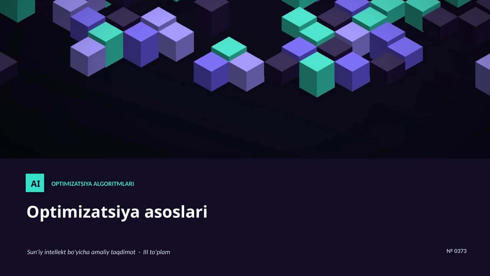 Optimizatsiya Algoritmlari 1