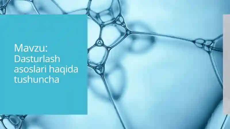 Dasturlash asoslari haqida tushuncha