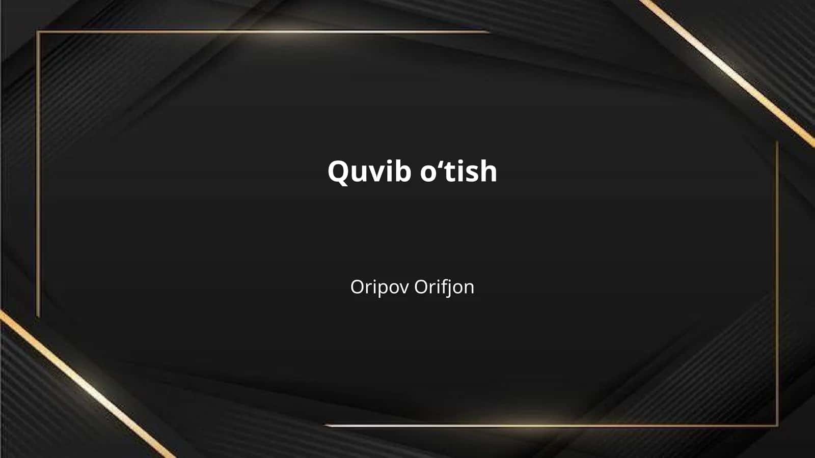 Quvib oʻtish 1