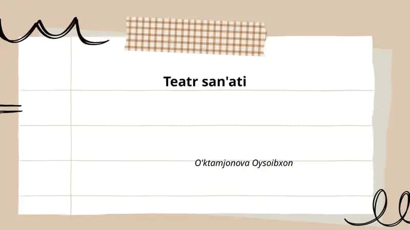 Teatr san'ati 1