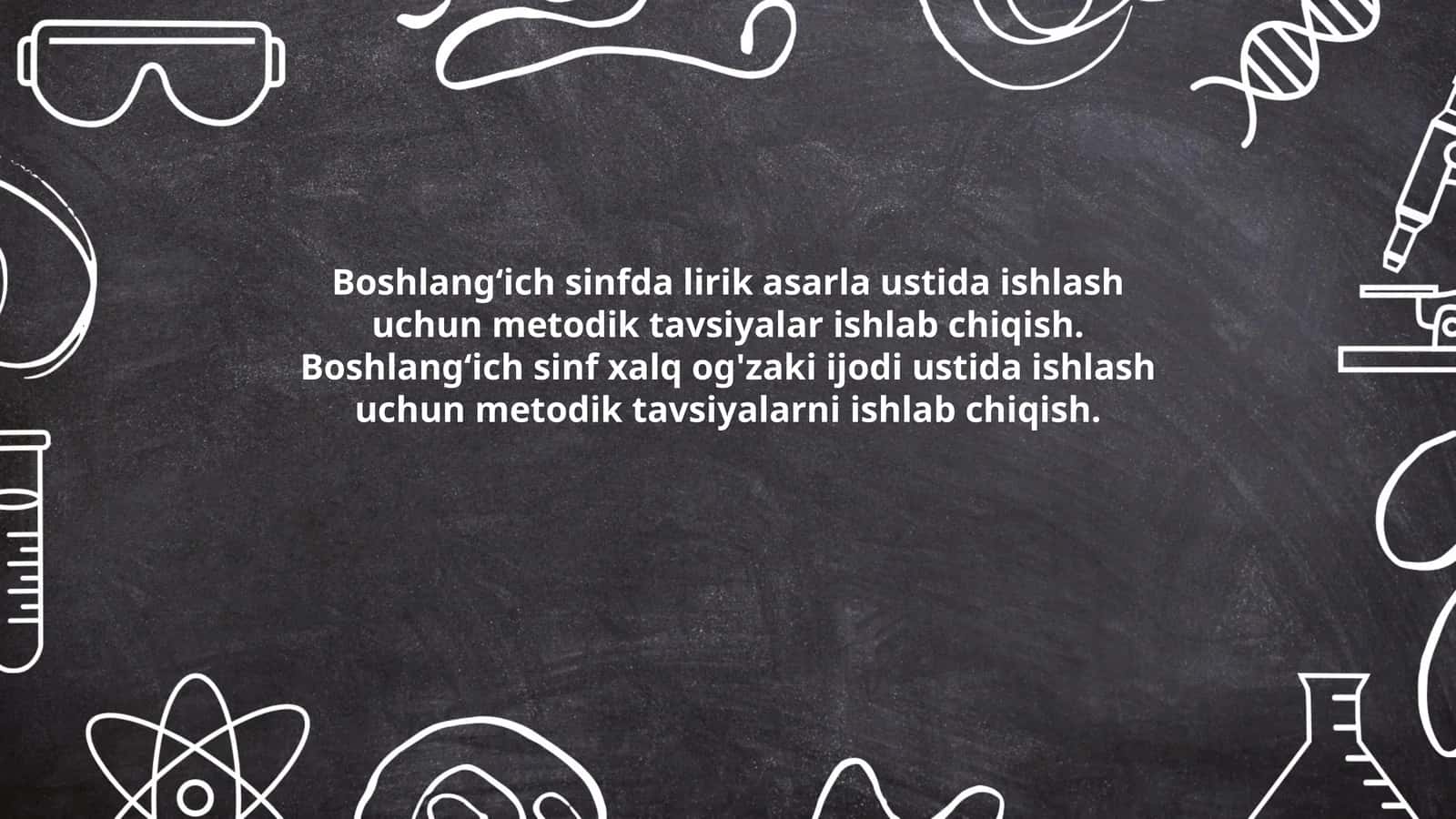 Boshlangʻich sinfda lirik asarla ustida ishlash 1