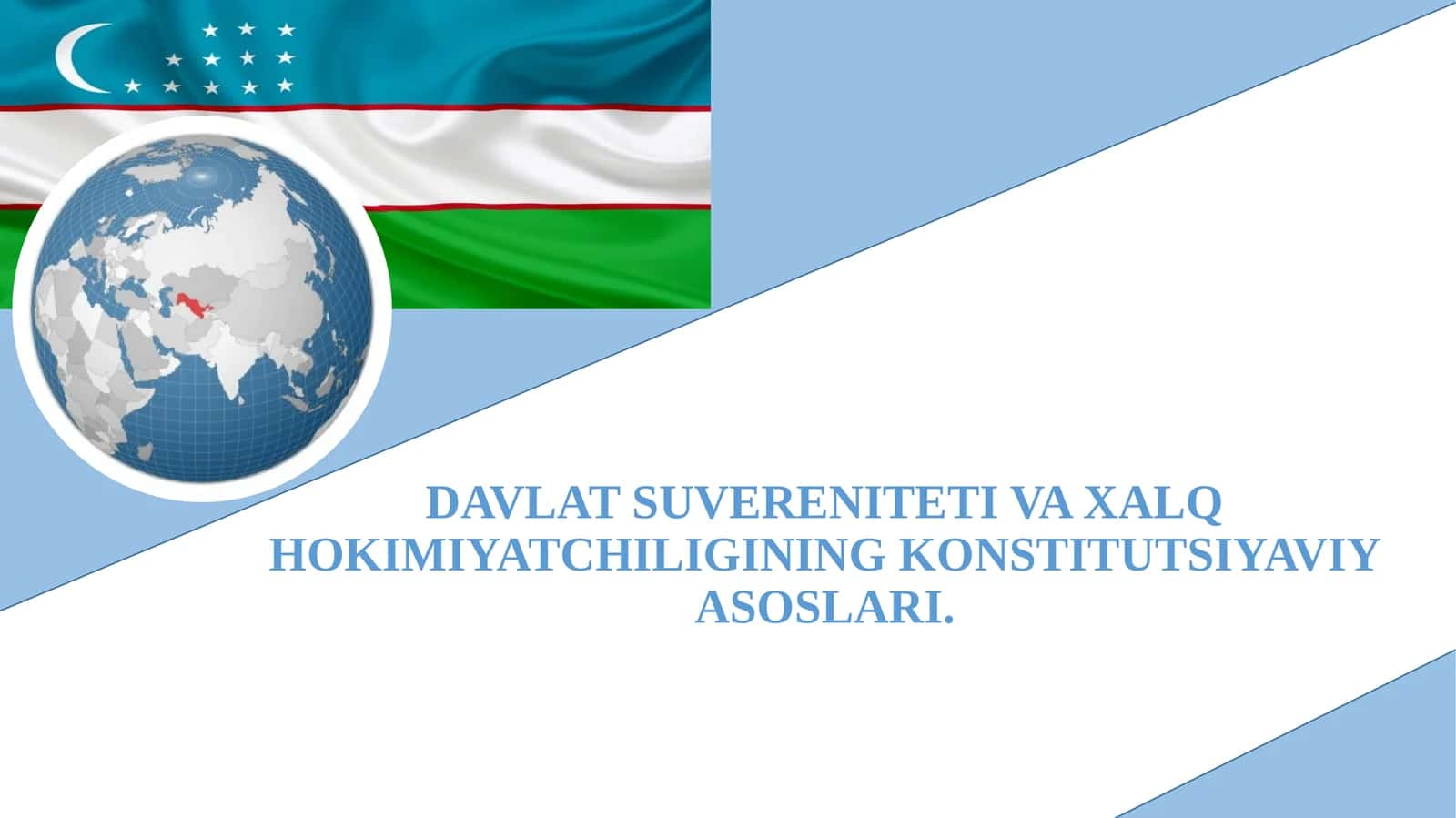 DAVLAT SUVERENITETI VA XALQ HOKIMIYATCHILIGINING KONSTITUTSIYAVIY ASOSLARI 1
