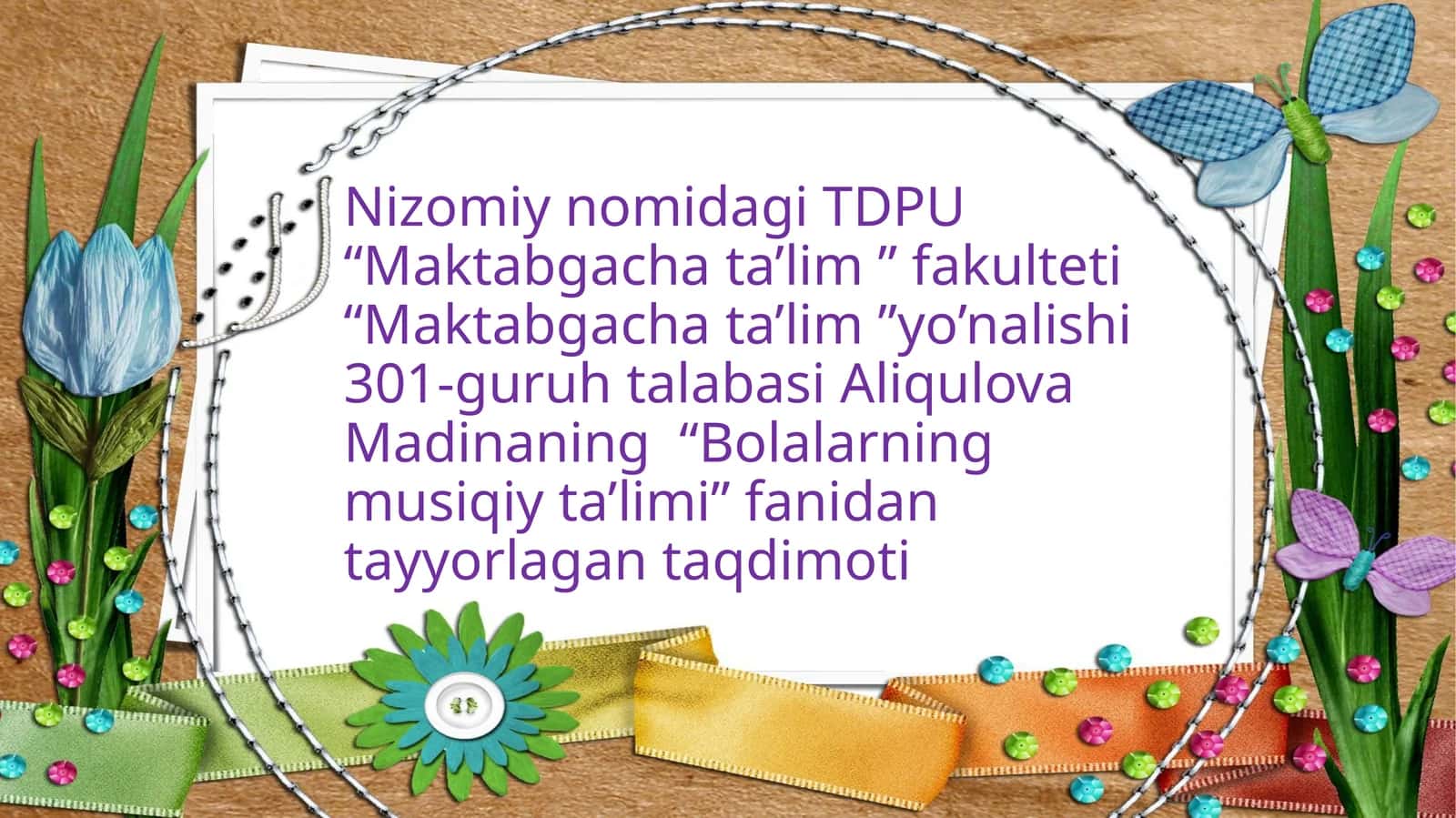 MTTing bolalarga musiqiy ta’lim berishda tarbiyachinig faoliyati 1