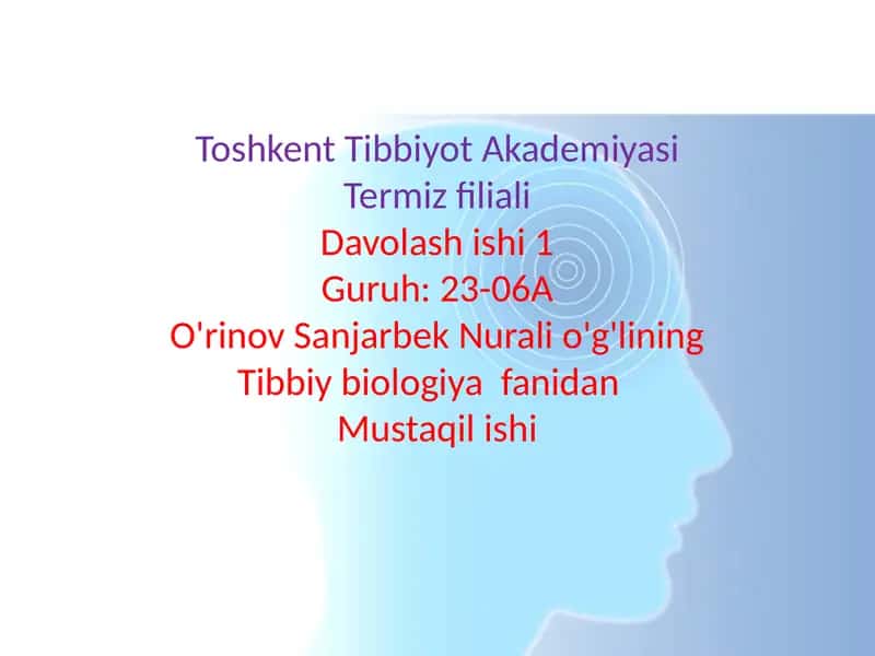 Odam genetikasi 1