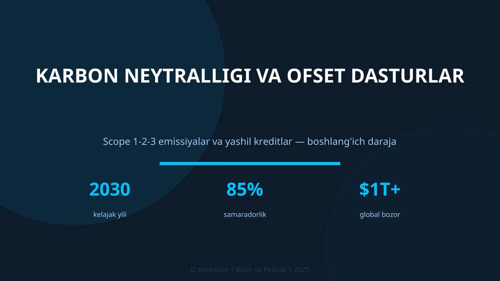 Karbon neytralligi va ofset dasturlar 1