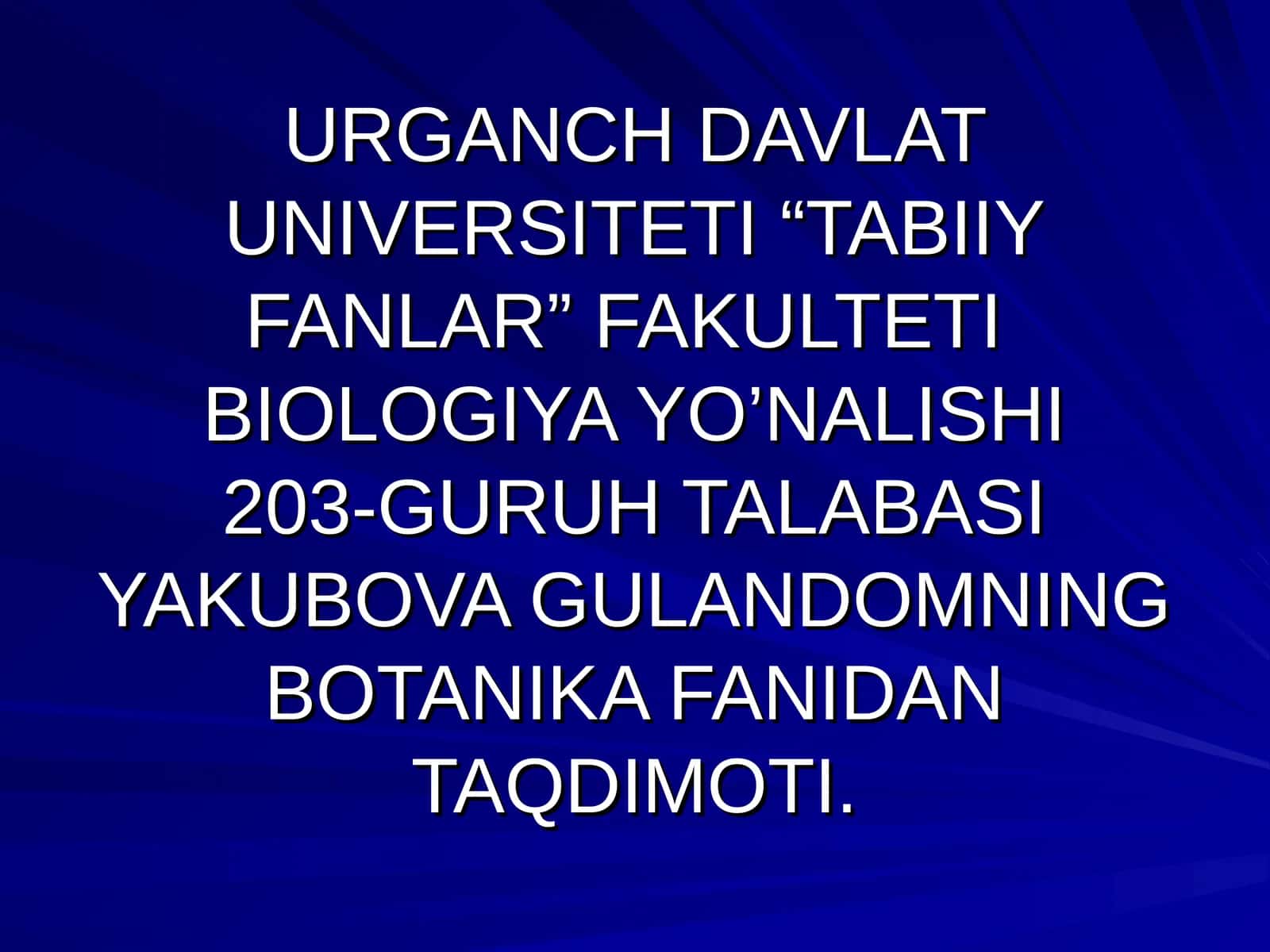 KARAMDOSHLAR OILASIGA QISQACHA TA’RIF 1