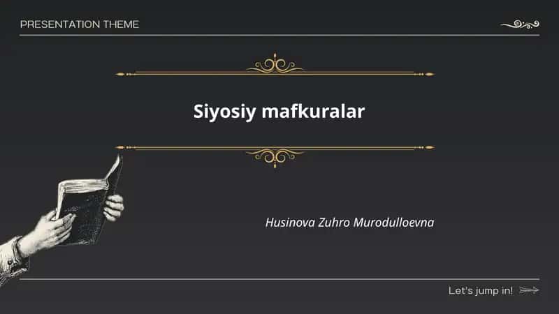 Siyosiy mafkuralar 1