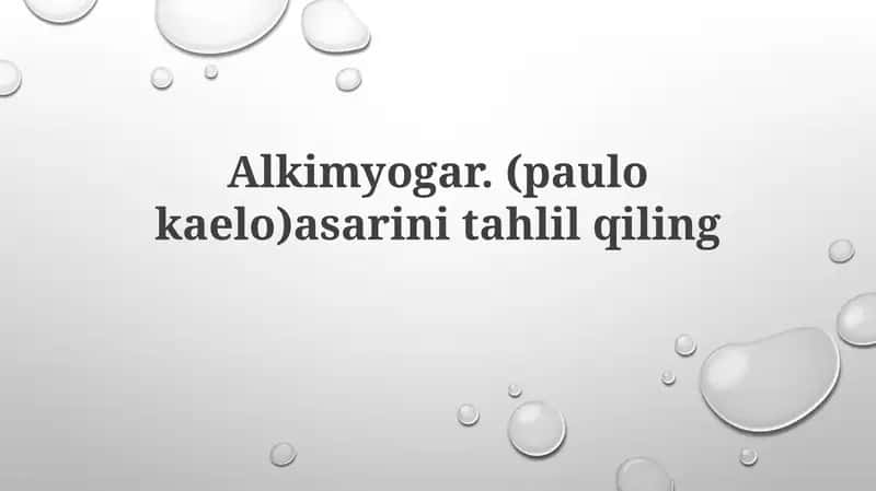 Alkimyo 1