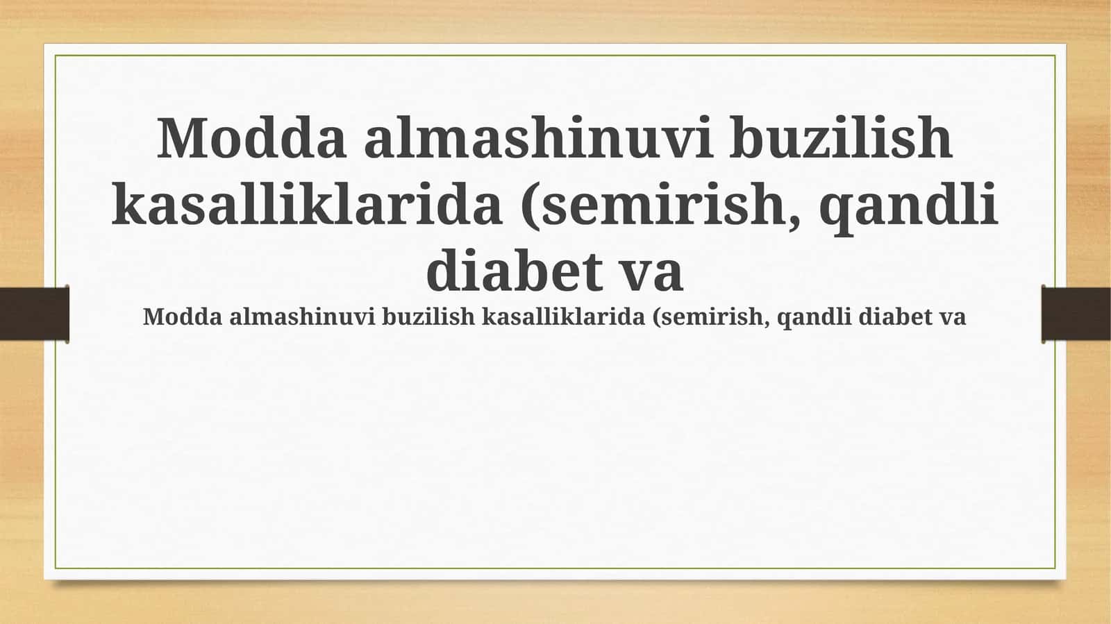 Metabolik buzilishlar: ta'rif, turlari va patofiziologiyasi 1