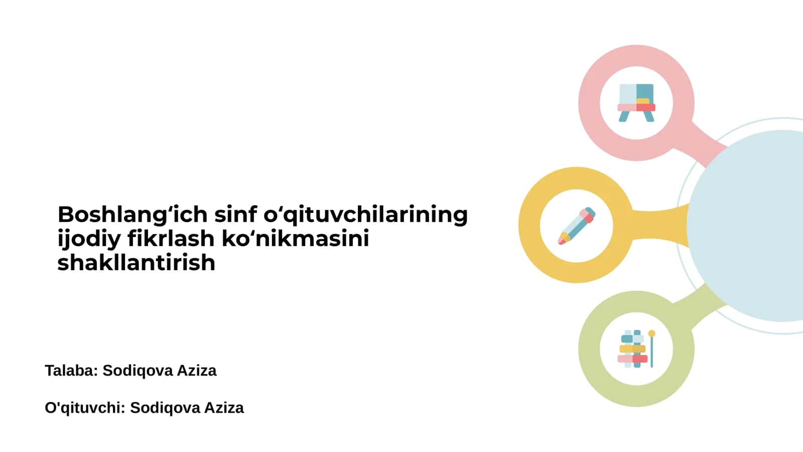 Boshlangʻich sinf oʻqituvchilarining ijodiy fikrlash koʻnikmasini shakllantirish 1