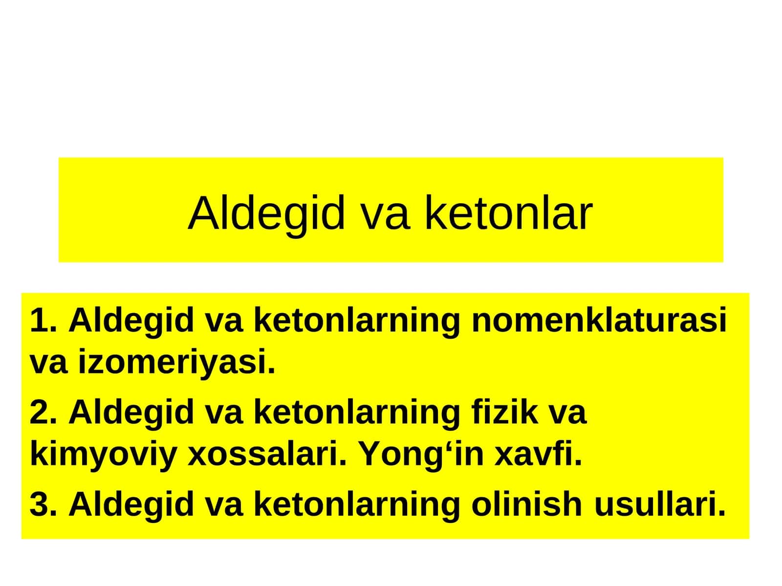 Aldegid va ketonlar 1