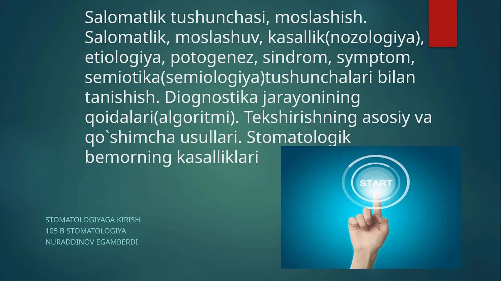 Salomatliktushunchasi,moslashish 1