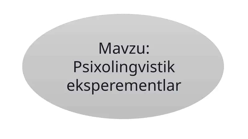 Psixolingvistika: Til va Aql O'rtasidagi Aloqa 1