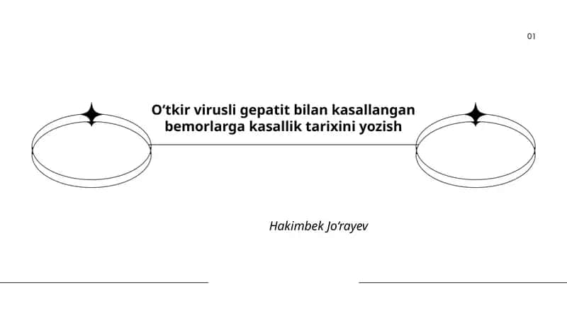 Bemorlarga O‘tkir virusli gepatit tarixini yozish 1